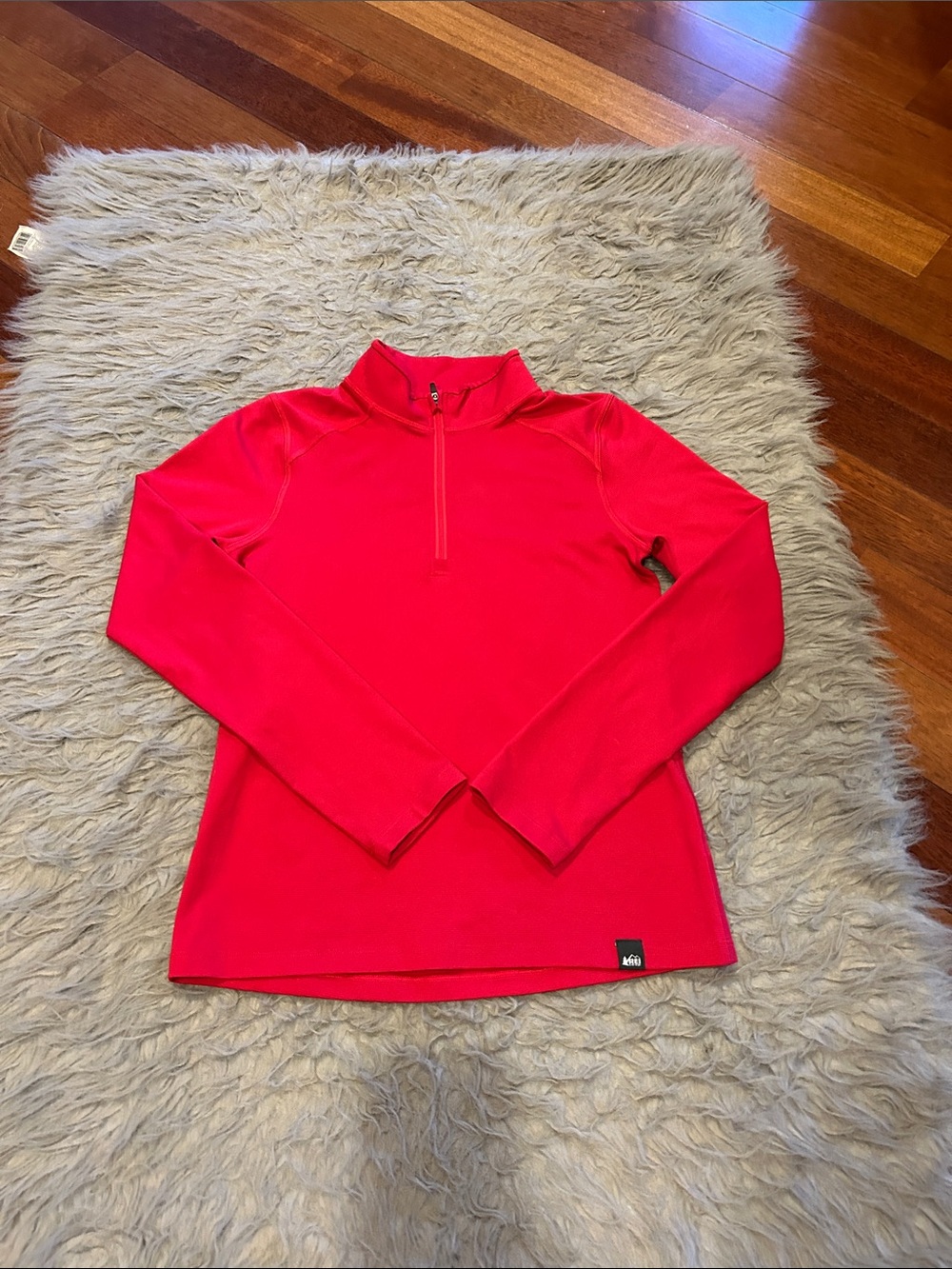 REI Pink Girls Polyester‎ Half-Zip Pullover Top